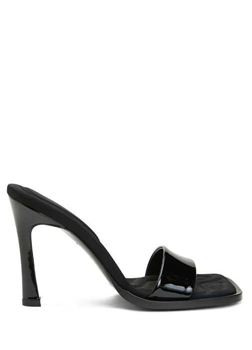 Siyah Kadın Deri Terlik - Görsel 2