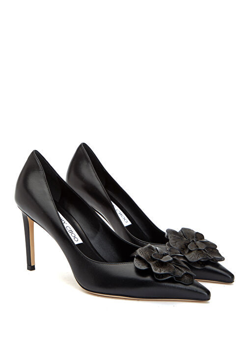 Mimmi Siyah Deri Stiletto - Görsel 3