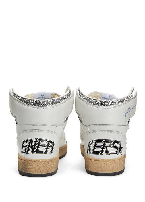 Sky Star Silver Beyaz Kadın Deri Sneaker - Görsel 5