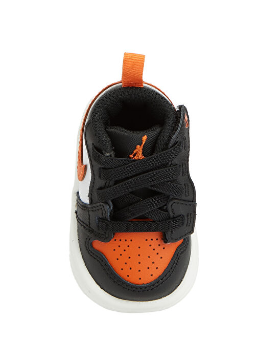 Jordan 1 LOW ALT Siyah Gri Çocuk Deri Sneaker - Görsel 5