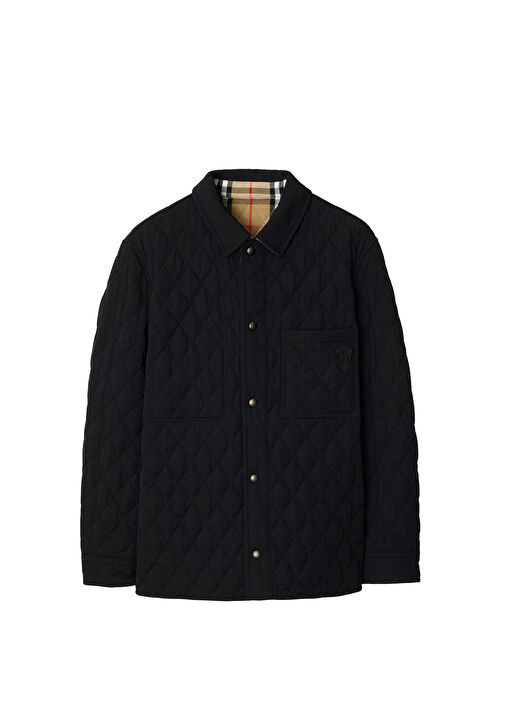 Burberry Siyah Erkek Reversible Quilted Nylon Siyah Erkek Ceket