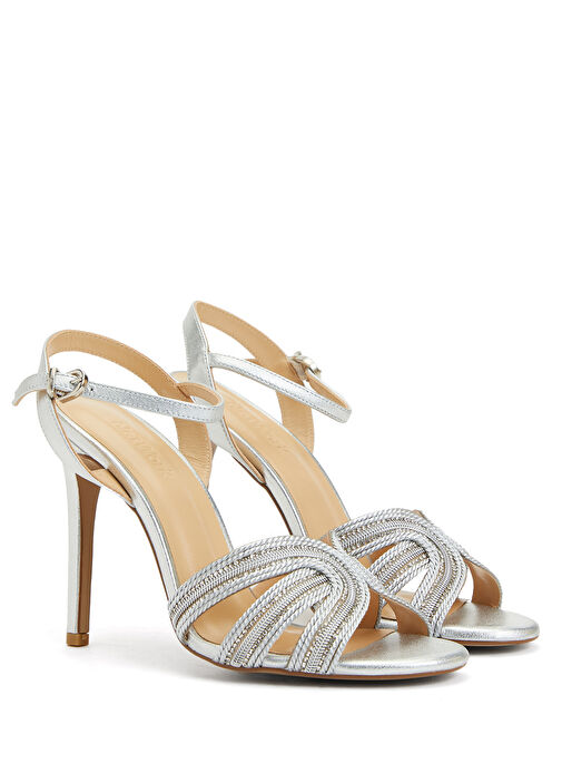 Network Network Silver Gümüş Rengi Kadın Deri Sandalet Sandalet & Terlik | Beymen Gümüş - 3. görsel