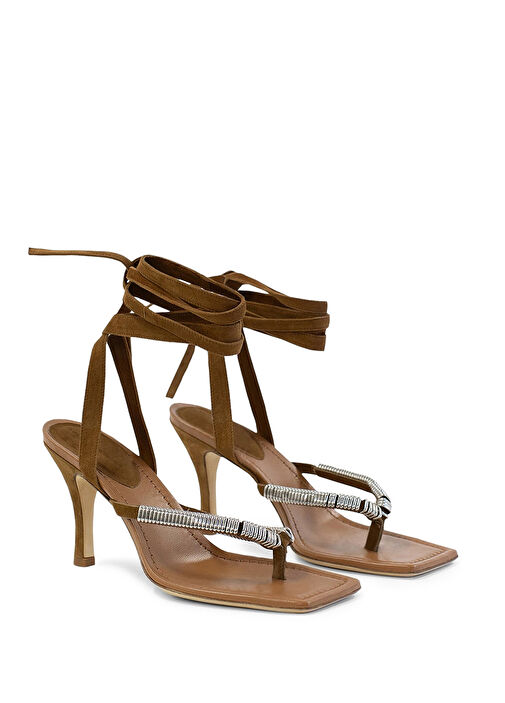 Christopher Esber Christopher Esber Frida Taba Kadın Deri Sandalet Sandalet & Terlik | Beymen Taba - 3. görsel