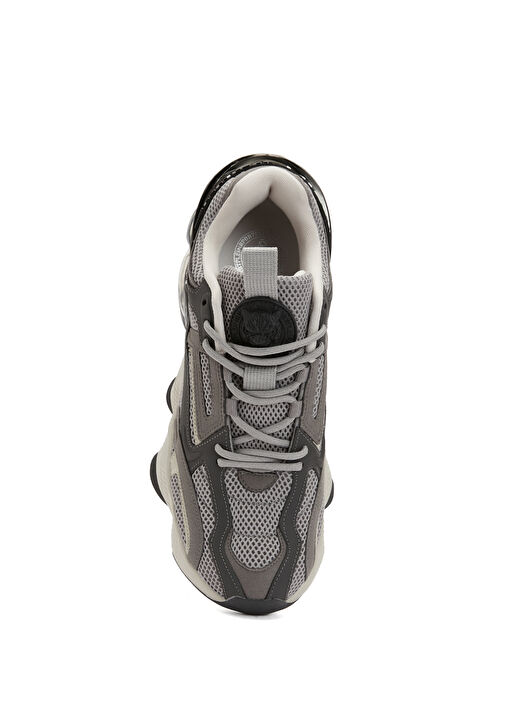 Gri File Dokulu Erkek Sneaker - Görsel 5