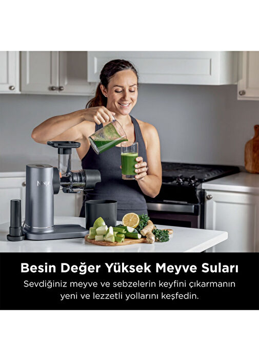 Ninja - Cold Press Juicer Katı Meyve Sıkacağı - Renksiz