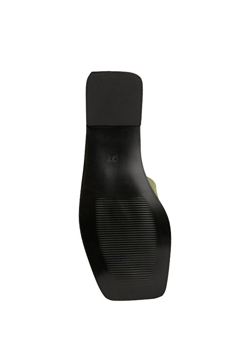 Açık Yeşil Kadın Deri Terlik - Görsel 6