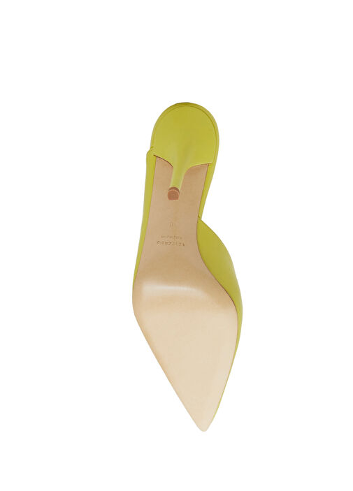 Abella Yeşil Kadın Deri Terlik - Görsel 6