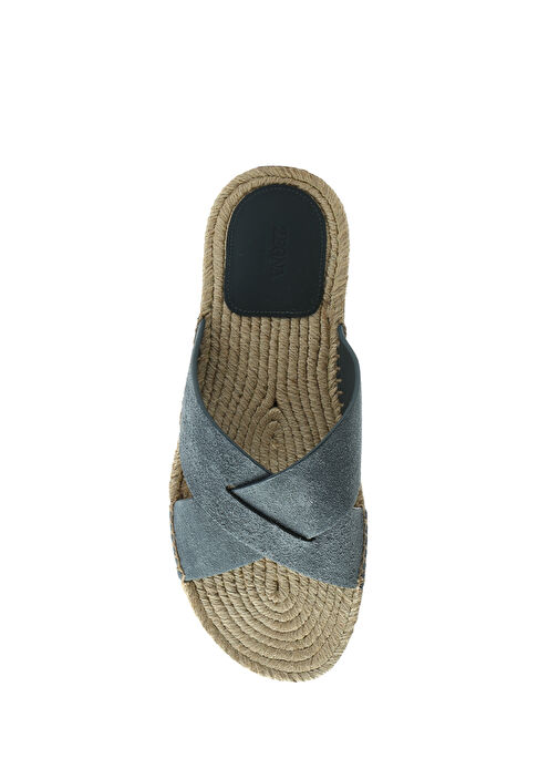 Lacivert Erkek Deri Terlik - Görsel 5