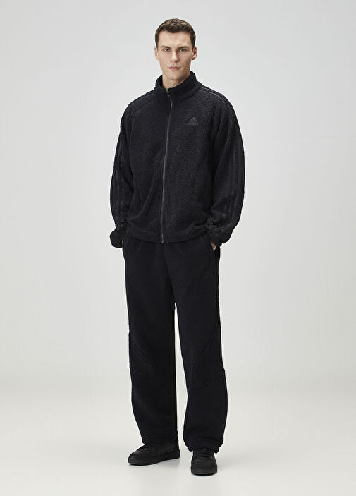 Adidas - Borg Fleece Team Geist Siyah Sweatshirt - Siyah