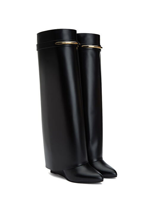 Givenchy Givenchy Shark Siyah Kadın Deri Çizme Bot | Beymen Siyah - 3. görsel