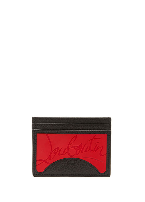 Christian Louboutin Kırmızı-Siyah Erkek Siyah Kırmızı Erkek Deri
