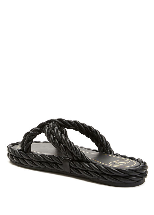 Siyah Kadın Deri Terlik - Görsel 4