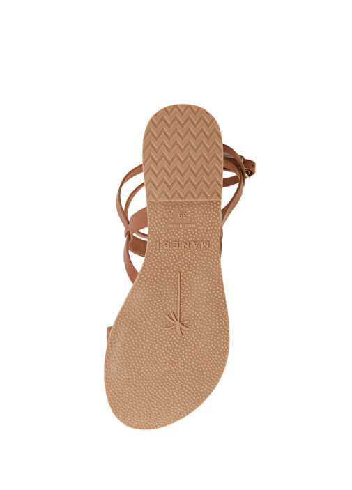 Mika Taba Gladyatör Deri Sandalet - Görsel 6