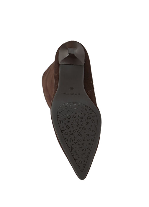 Kahverengi Kadın Deri Çizme - Görsel 6