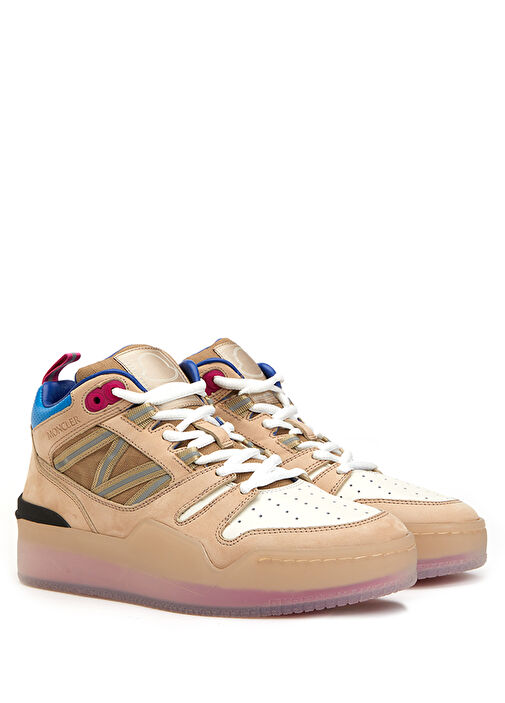 Colorblocked Kadın Deri Sneaker - Görsel 3