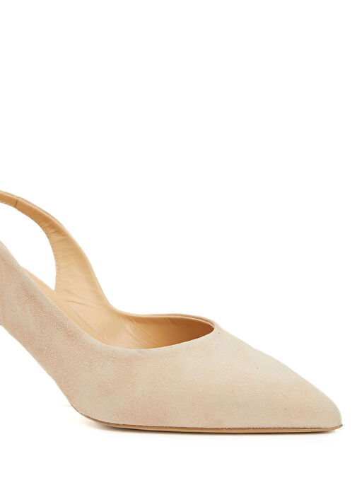 Vizon Kadın Süet Topuklu Ayakkabı - Görsel 7