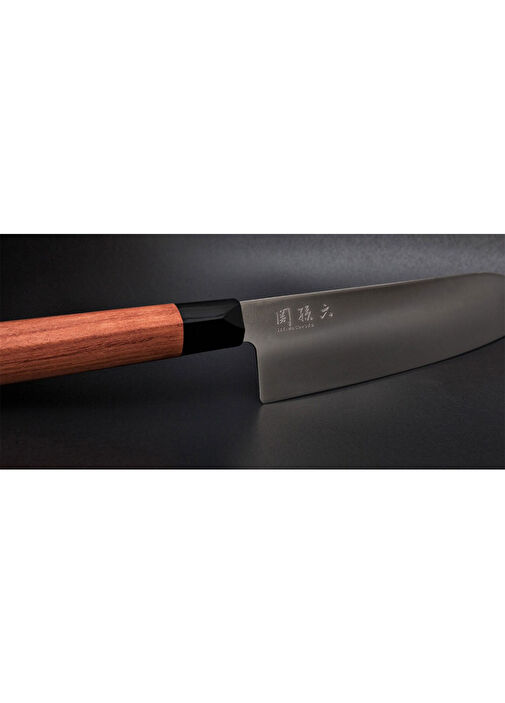 Kai - Seki Magoroku Red Wood Santoku Şef Bıçağı Mgr0170s - Kahverengi