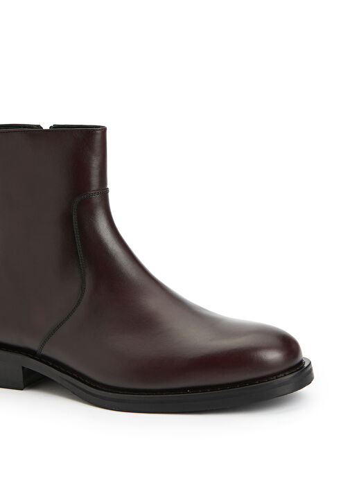 Bordo Erkek Deri Bot - Görsel 7