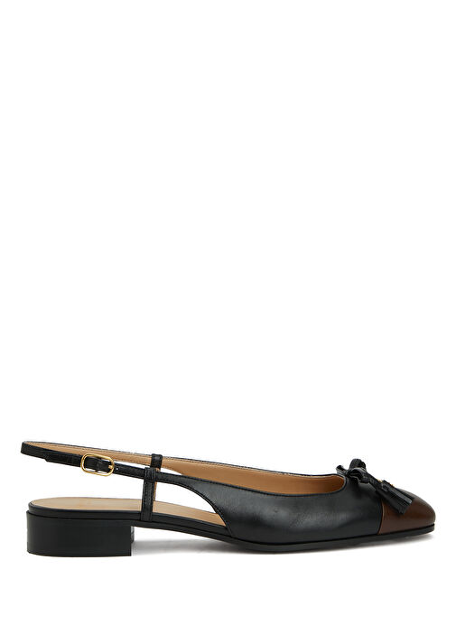 Siyah Kahve Deri Babet - Görsel 2