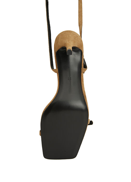 Amorf Camel Kadın Süet Sandalet - Görsel 11