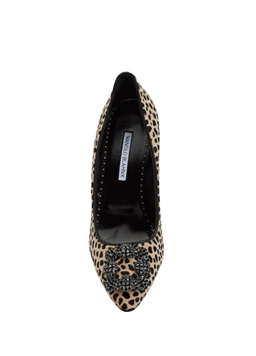 Manolo Blahnik Manolo Blahnik Hangisi Leopar Deri Stiletto Basketbol Ayakkabıları | Beymen Leopar - 5. görsel