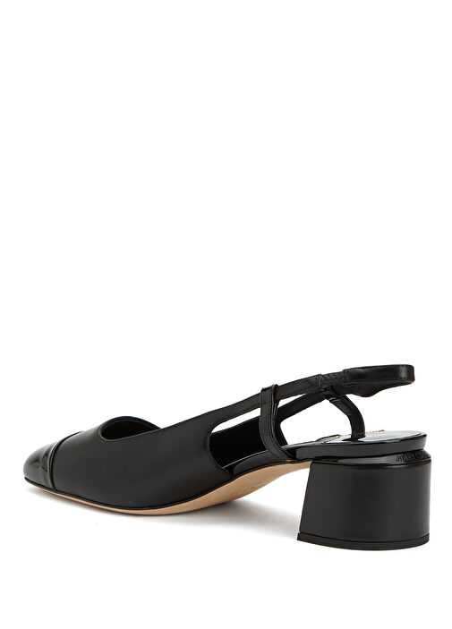 Elisa Siyah Deri Topuklu Ayakkabı - Görsel 4