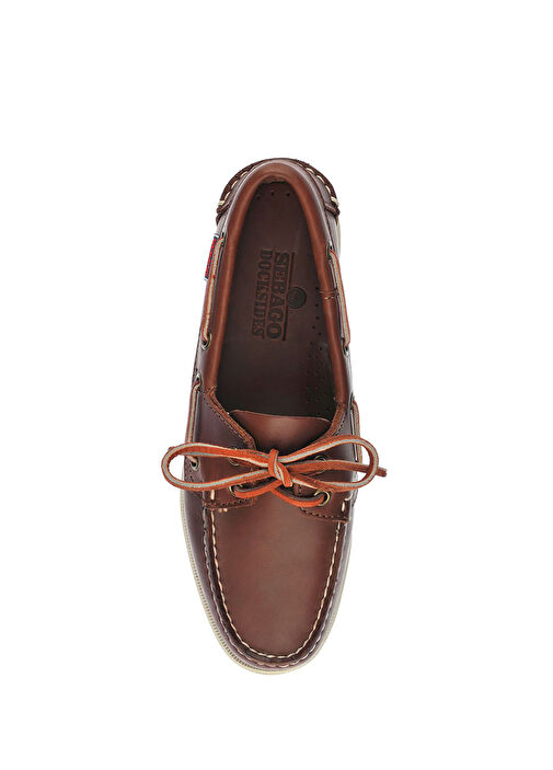 Docksides Portland Kahverengi Kadın Deri Loafer - Görsel 4