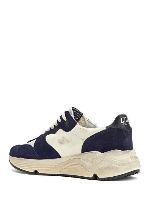 Running Sole Bej Siyah Erkek Deri Sneaker - Görsel 4