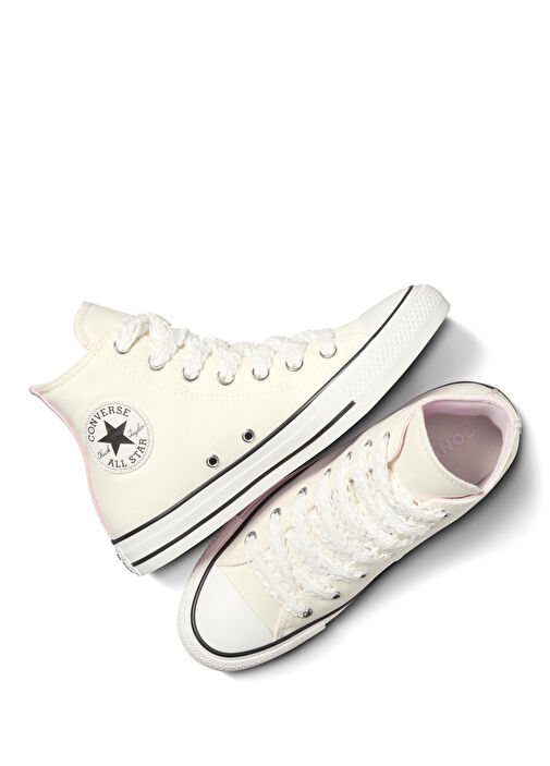 Chuck Taylor Beyaz Kadın Kanvas Sneaker - Görsel 4
