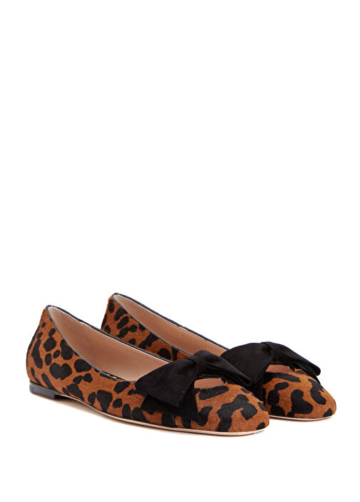 Leopar Desenli Deri Babet - Görsel 3