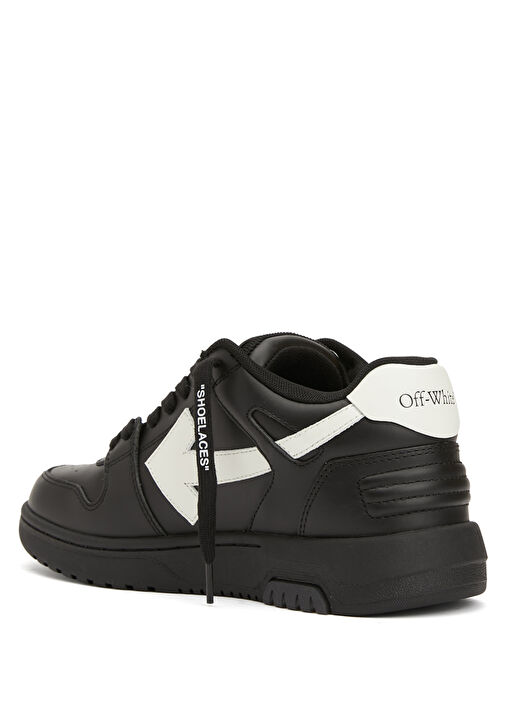 Siyah Erkek Deri Sneaker - Görsel 4