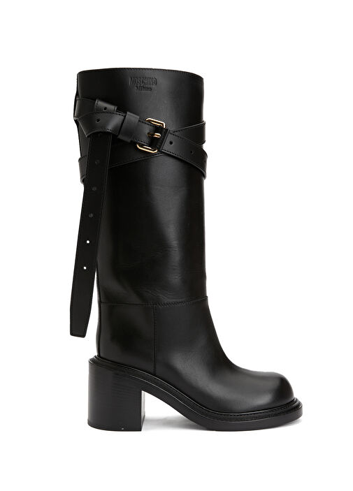 Siyah Kadın Deri Çizme - Görsel 2