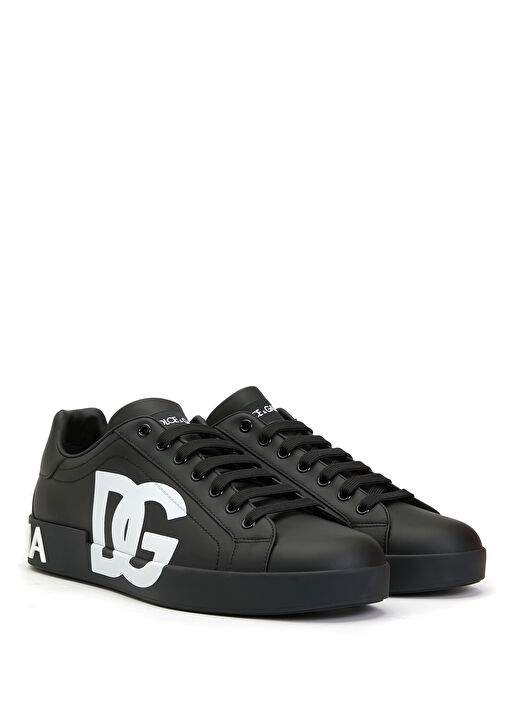 Siyah Erkek Deri Sneaker - Görsel 3