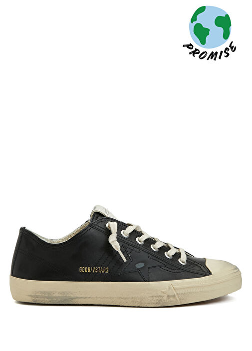 V Star2 Siyah Erkek Deri Sneaker - Görsel 2