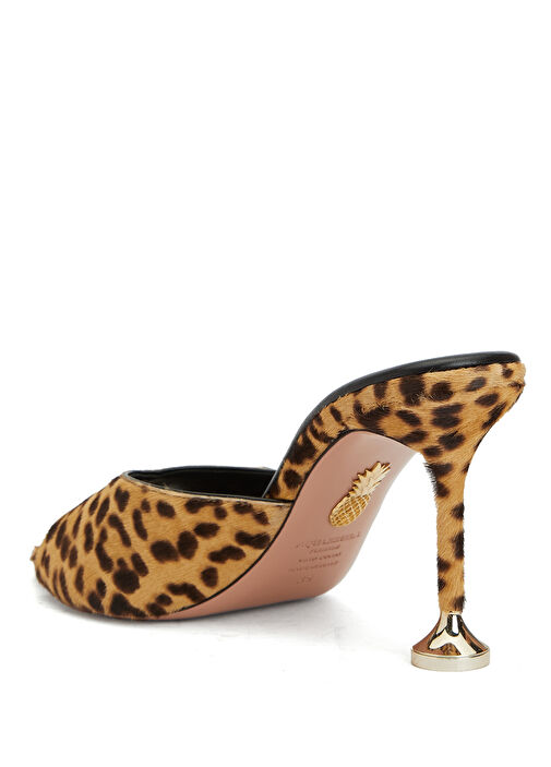 Leopar Kadın Deri Terlik - Görsel 4