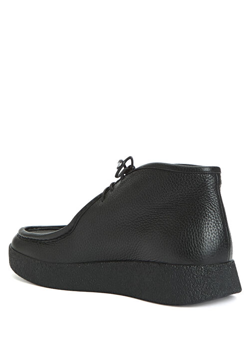 Siyah Erkek Deri Apron Bot - Görsel 4