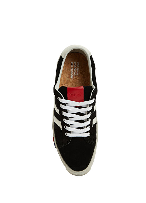 II Orbit Siyah Beyaz Erkek Süet Sneaker - Görsel 5