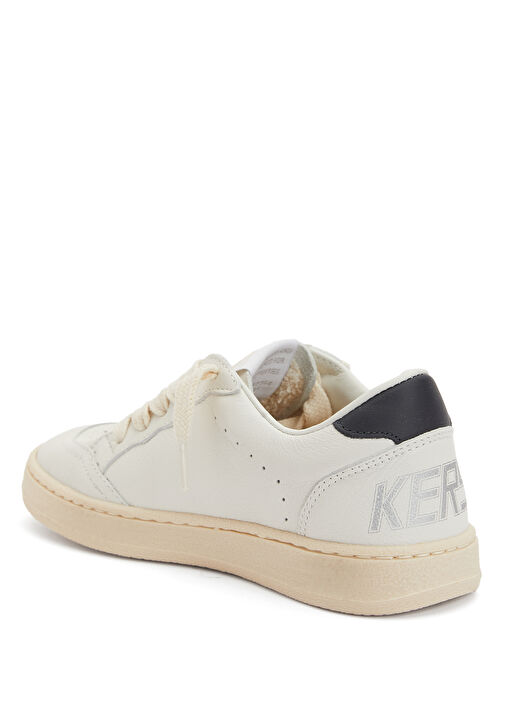 Ball Star Beyaz Unisex Çocuk Deri Sneaker - Görsel 4