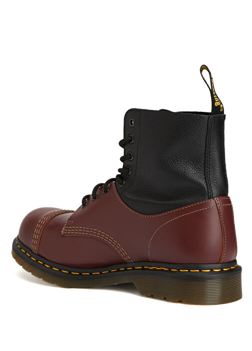 Dr.Martens x MM6 Siyah Kırmızı Erkek Deri Bot - Görsel 4
