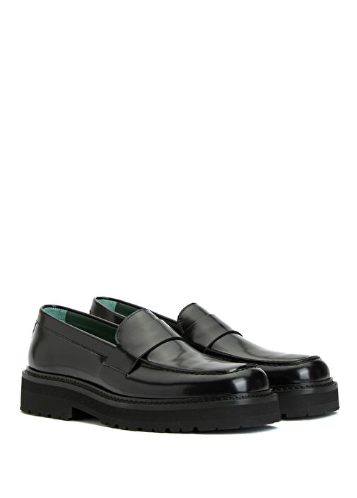 Siyah Erkek Deri Loafer - Görsel 3