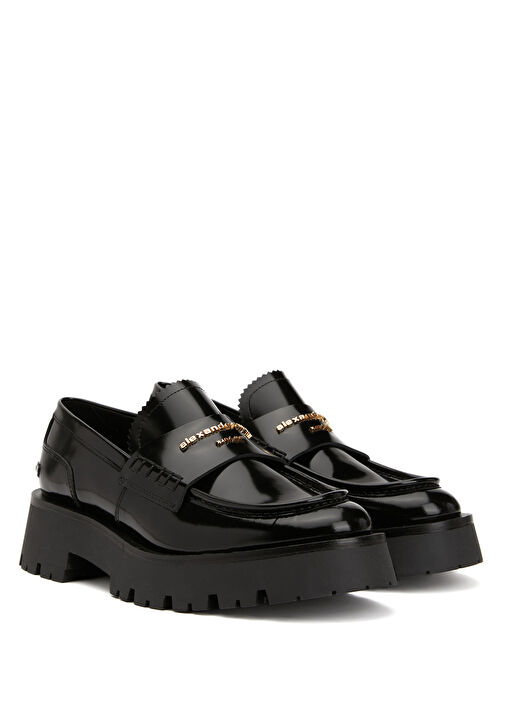 Carter Siyah Kadın Deri Loafer - Görsel 3