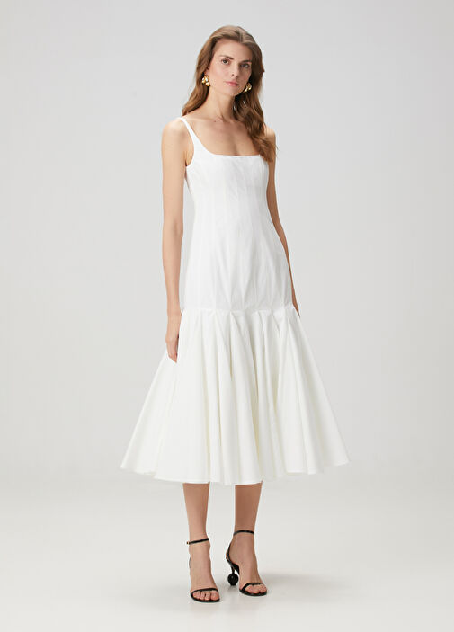 Jacquemus - Agave White Midi Dress
