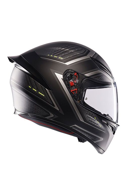 Agv - K1 S E2206 Sling Matt Black Grey Kapalı Motosiklet Kaskı