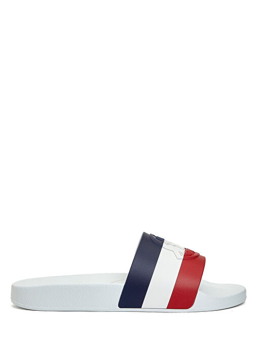 Beyaz Logo Detaylı Erkek Terlik - Görsel 2