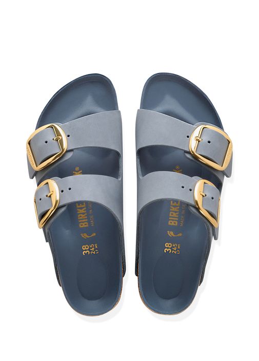 Birkenstock Gri Kadın Arizona Big Buckle Leoi Hex Gri Kadın Deri