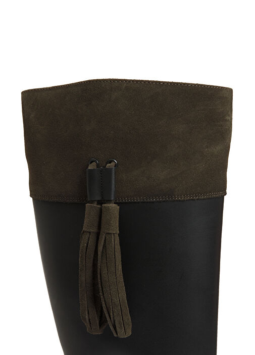 Divarese Divarese Siyah Kadın Deri Çizme Bot | Beymen Siyah - 7. görsel