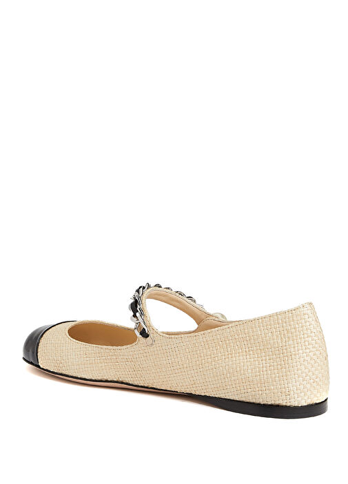 Naturel Zincir Detaylı Kadın Babet - Görsel 4