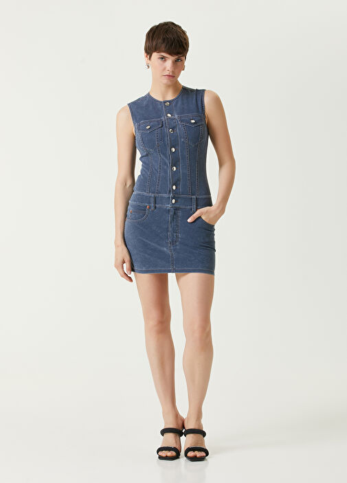 Alexander Wang - Blue Denim Mini Dress
