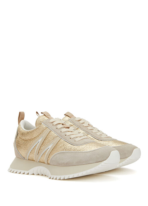 Gold Kadın Deri Sneaker - Görsel 3