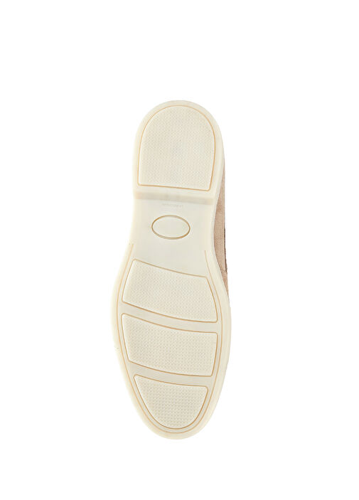 Bej Kadın Süet Loafer - Görsel 6